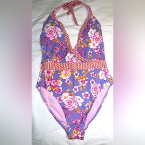 NWT Nanette Lepore swimsuit one piece size L 12